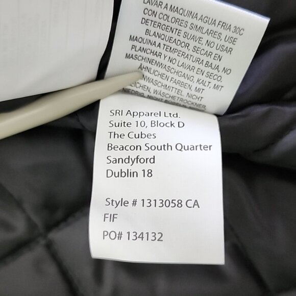 CAT Men's Red Fleece Hooded Button Up Jacket Quilted Insulated Lining Size Large - Picture 10 of 16